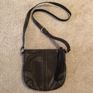 Brown Leather Coach Crossbody